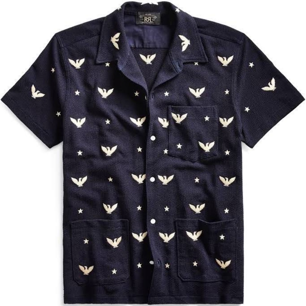 NWOT RRL EMBROIDERED EAGLE SHIRT